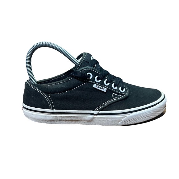 Vans Off The Wall Black And White Low Top‎ Plush  Women's Size 6.5 VN-0K0F187 - Picture 1 of 13